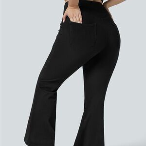 HALARA Black High-Waist Flare Jeggings